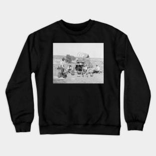 Cowboy Camp, 1901. Vintage Photo Crewneck Sweatshirt